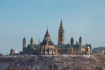 Fototapeta premium Canada’s Parliament buildings on a sunny day