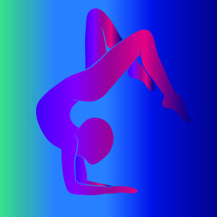 silhouette of a girl