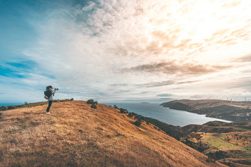 Makara beach natural scenes in Wellington, New Zealand