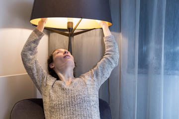 femme et lumière