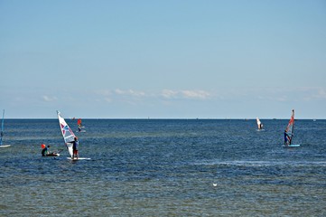 Windsurfing na Zatoce Puckiej,  Jurata, Polska