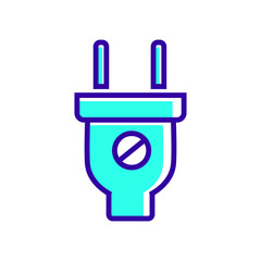 Electric plug icon