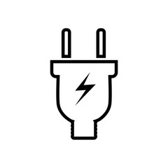 Obraz premium Electric plug icon