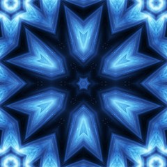 Abstract Fractal Kaleidoscope Pattern Texture for Wallpaper or Tiles Floor