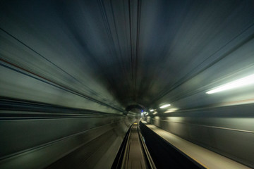 Sydney, Australia, metro subway driving track