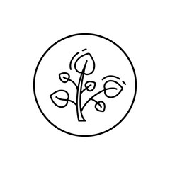 Watercress, vegan icon. Simple line, outline vector elements of vegetarian icons for ui and ux, website or mobile application