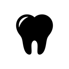 Teeth icon isolated on white background. vector illustration.