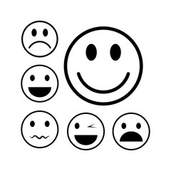 Emoticon icon, emoji illustration