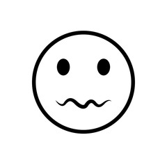 bad, sad emoji, emoticon icon