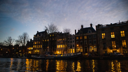 Fototapeta na wymiar Amsterdam Canal View