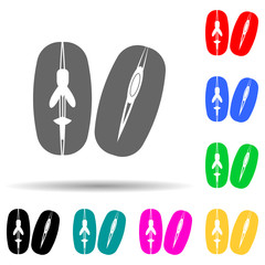 beans multi color style icon. Simple glyph, flat vector of nuts icons for ui and ux, website or mobile application