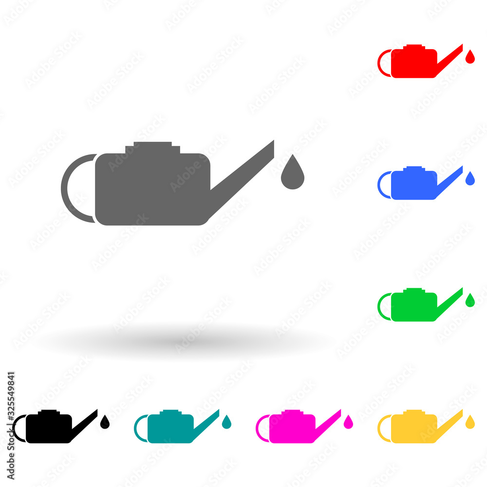 Poster engine oil icon vector on white backgroundmulti color style icon. simple glyph, flat vector of oil i
