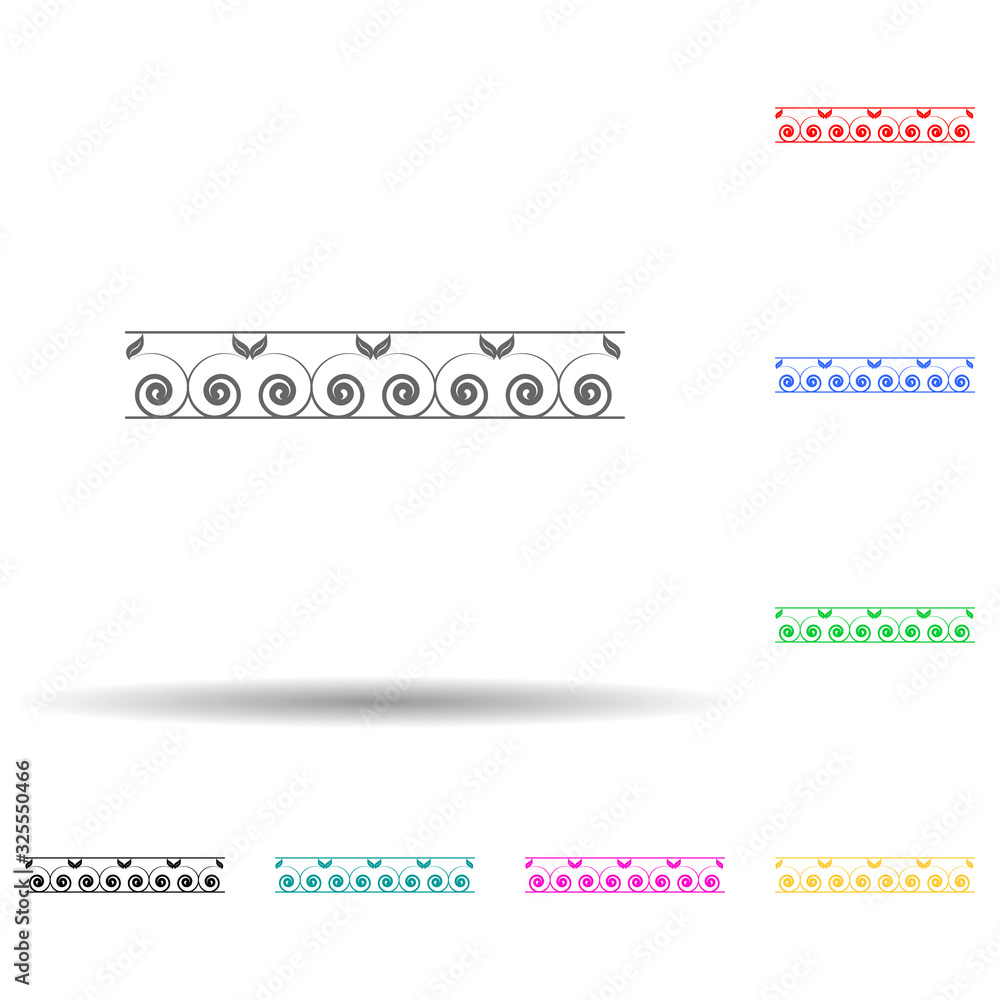 Poster ornament multi color style icon. simple glyph, flat vector of ornaments icons for ui and ux, website