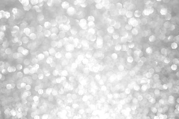 Bokeh blur abstract gray white silver glitter sparkle shiny background wallpaper