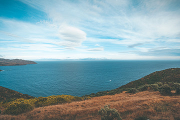 Fototapeta na wymiar Landscape of Makara Beach in Wellington, New Zealand 