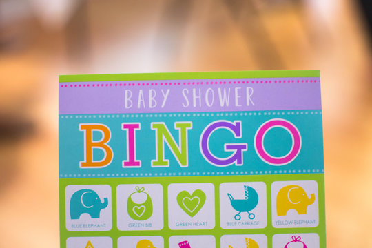 Baby Shower Bingo Card