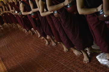 Fototapeta na wymiar Kyaly Khat Wai Monastery, Bago, Myanmar