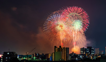 都会の花火
