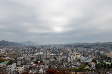 Fototapeta na wymiar 津山城からの景色