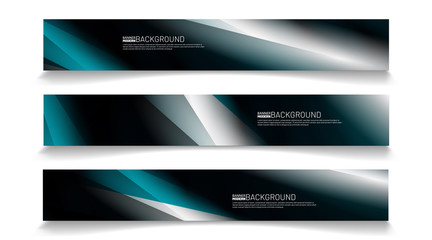 Modern web banner background. abstract vector template design. light effect illustration