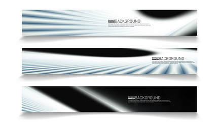 Modern web banner background. abstract vector template design. light effect illustration