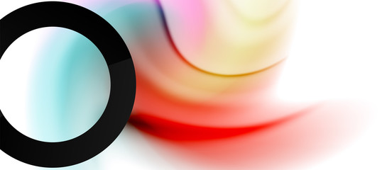 Abstract background, fluid mixing gradient liquid style colors composition. Vector Illustration For Wallpaper, Banner, Background, Card, Book Illustration, landing page