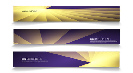 Modern web banner background. abstract vector template design. light effect illustration