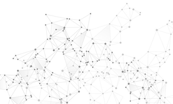 Block chain global network technology concept.