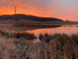 Sunrise at Gupton Wetlands
