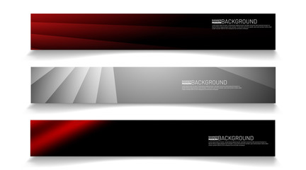 Modern web banner background. abstract vector template design. light effect illustration