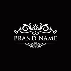 Calligraphic elegant line art logo design. Business sign for Royalty, Boutique, Cafe, Hotel, Heraldic, Jewelry, Wine. Vector illustration