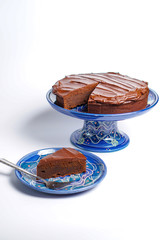 Chocolate cake with chocolate frosting