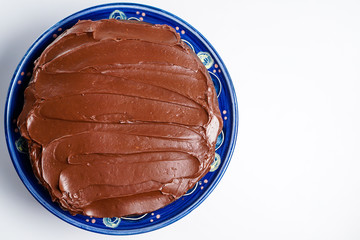 Chocolate cake with chocolate frosting