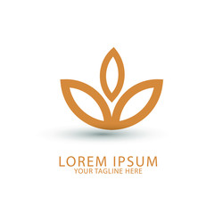 Natural beauty logo or icon design  template