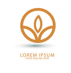 Natural beauty logo or icon design  template