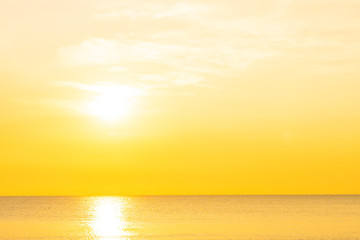 Fototapeta na wymiar Beautiful tropical nature beach sea ocean at sunset or sunrise