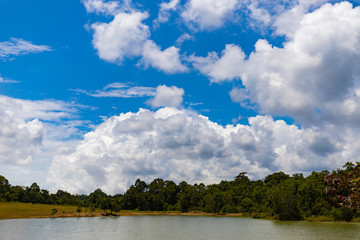 Obraz na płótnie Canvas Sai Sorn Reservoir at Khao Yai National park,Thailand.
