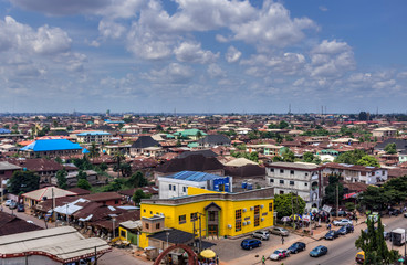 Rooftop View of Benin City, Edo State, NIgeria