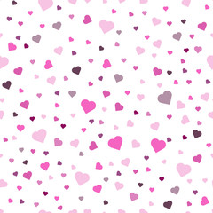 Heart seamless pattern.Colorful hearts.Packaging design for gift wrap. Abstract geometric modern background. Vector illustration. Art deco style. Heart seamless pattern