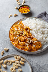 Fototapeta premium Tradishional Indian Food Lamb Korma with Cashew