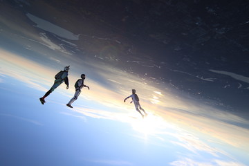 Skydivers over Deland FL, USA