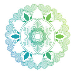 Mandala patterns on isolated background