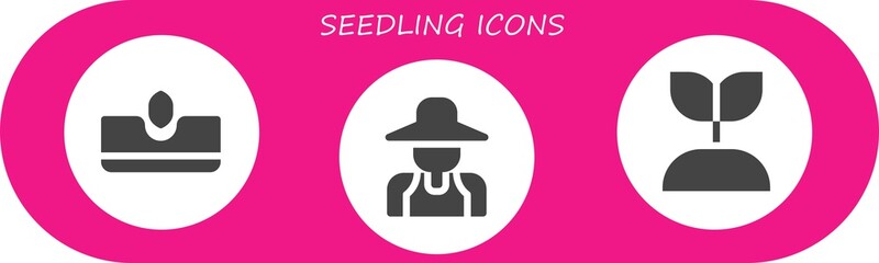 seedling icon set