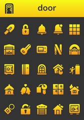 door icon set