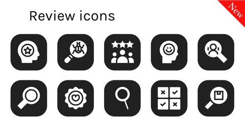 review icon set