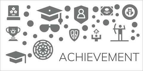 achievement icon set