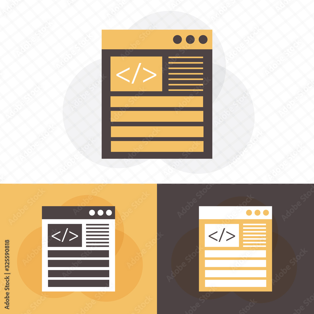 Poster web optimization flat design concept