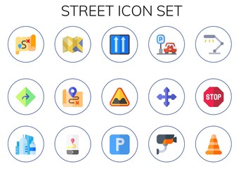 street icon set
