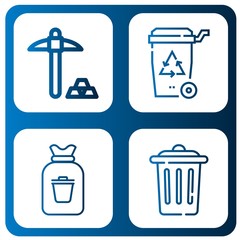 Set of dump icons