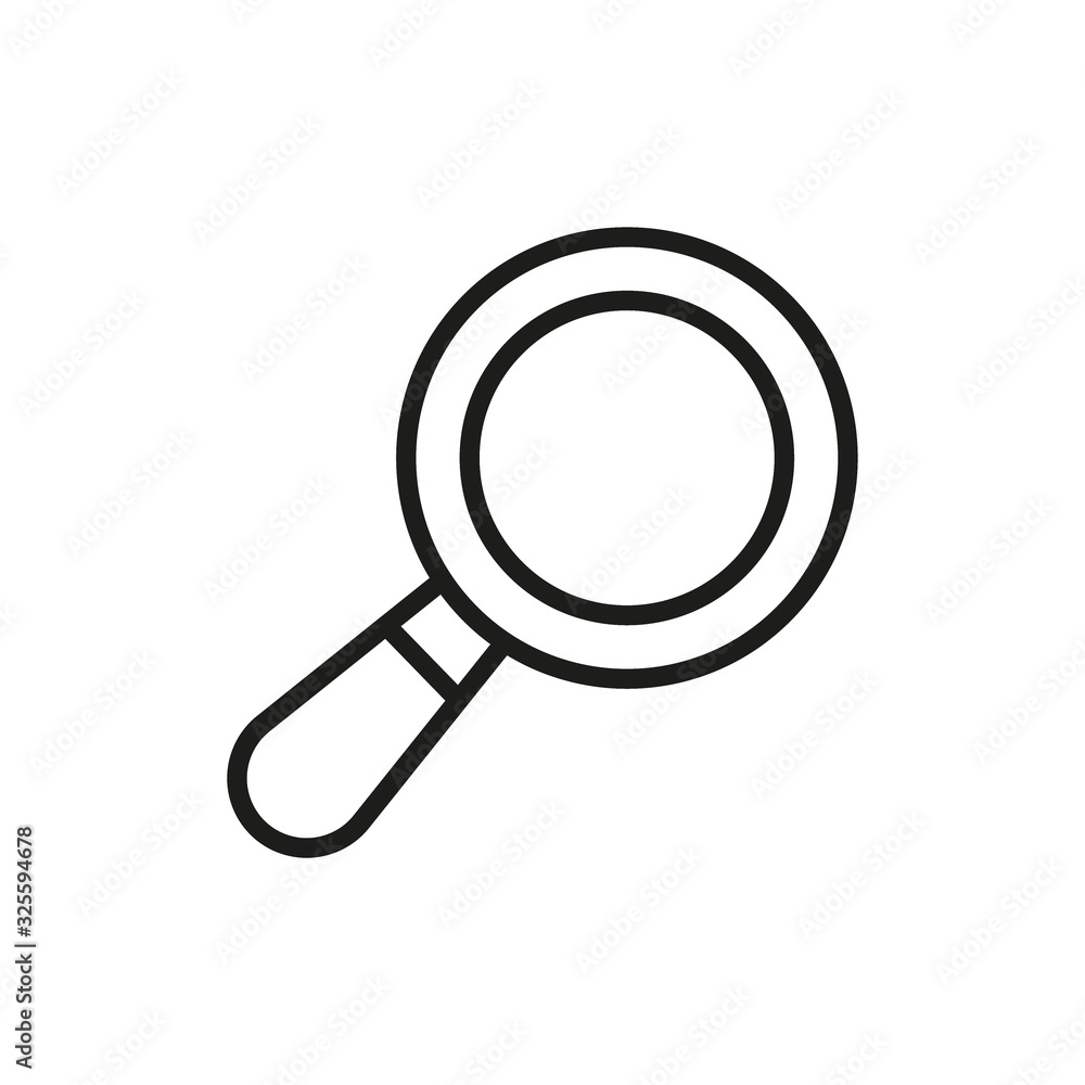 Poster simple search line icon.